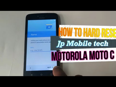 Motorola Moto C XT1754 Hard Reset
