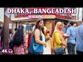 Beautiful Dhaka City Walking Tour 🇧🇩 Bangladesh in 4K [ASMR Sound]