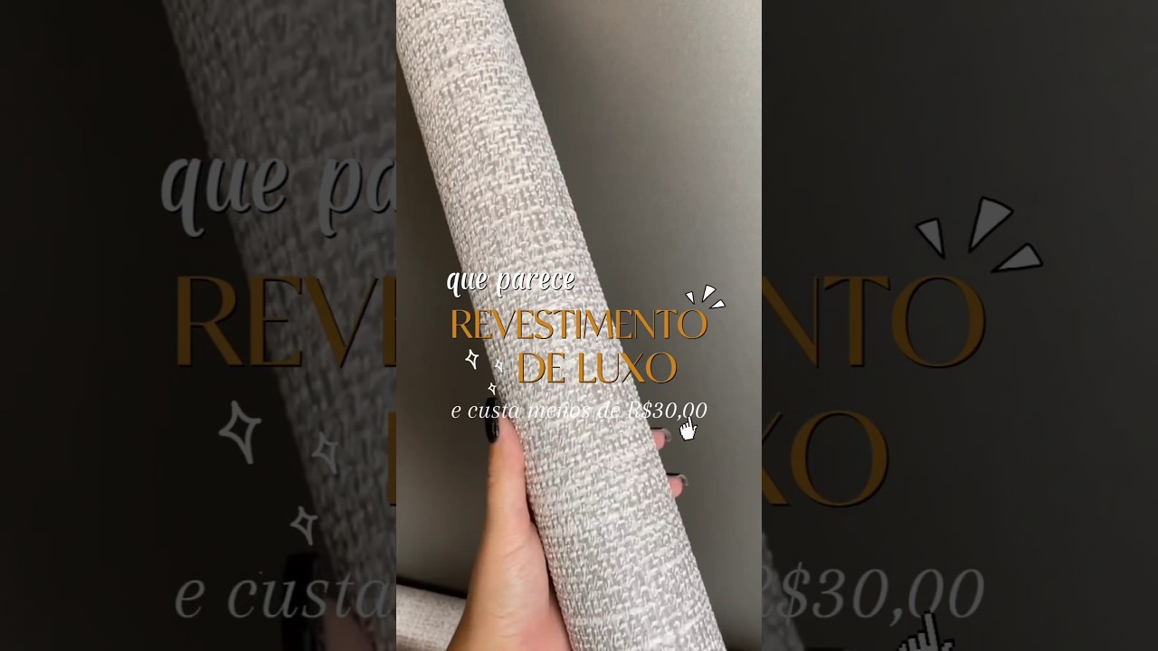 ACHEI O PAPEL DE PAREDE QUE PARECE REVESTIMENTO DE LUXO!✨️🤍