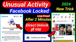 facebook your account has been locked 2024| how to unlock facebook account| fb id locked unlock