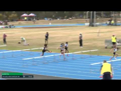 Girls U10 60m Hurdles Heat 8: 2025/26 State Combined Event Championships