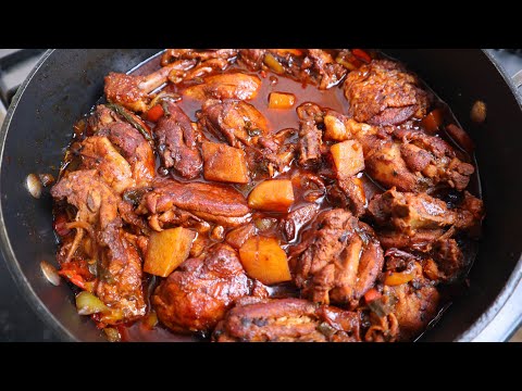 How To Make The Best Jamaican fricassee chicken | Best fricassee Recipe | Tasty Stewed Chicken