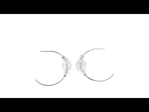 Deb Guyot Designs Herkimer Quartz Hoop Earrings