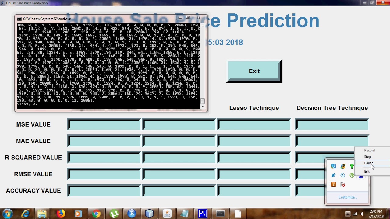 Real Estate Price prediction Regression, Lasso, SVM, Decision Tree