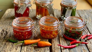 HOT CHILLI PEPPERS 🌶 Preserved in OLIVE OIL Italian recipe - how to do at home @uomodicasa