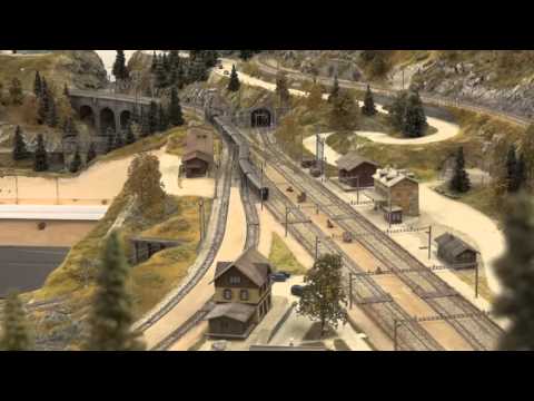 Schweizer Alpenbahn (Spur N) im Bau / Building a Swiss Model Railroad (N-Scale)