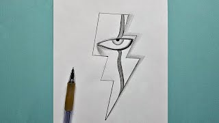 Easy Art : How to draw Pennywise Eye | Pennywise Eyes step by step | easy tutorial