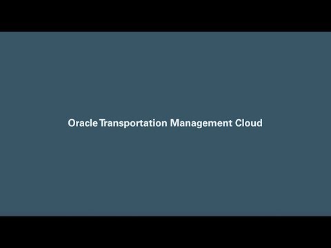 Oracle Transportation Management Cloud