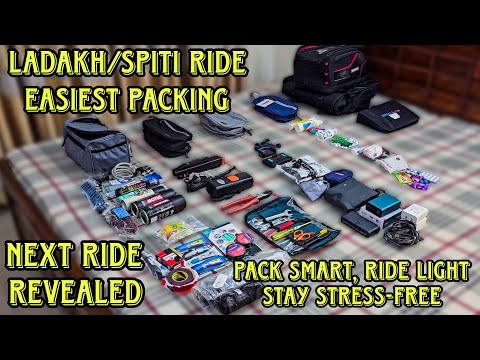 Easiest Packing for any Bike Trip | Ladakh Spiti Packing Guide | Suzuki V-Strom SX 250 Luggage Setup