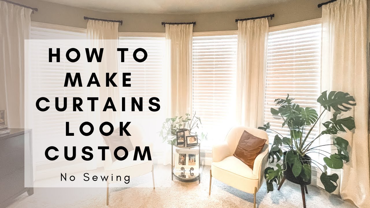 Make Any Curtain Look CUSTOM|| NO SEWING!!!! Easy Hack!