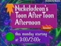 Nickelodeon Toon After Toon Afternoon Promo