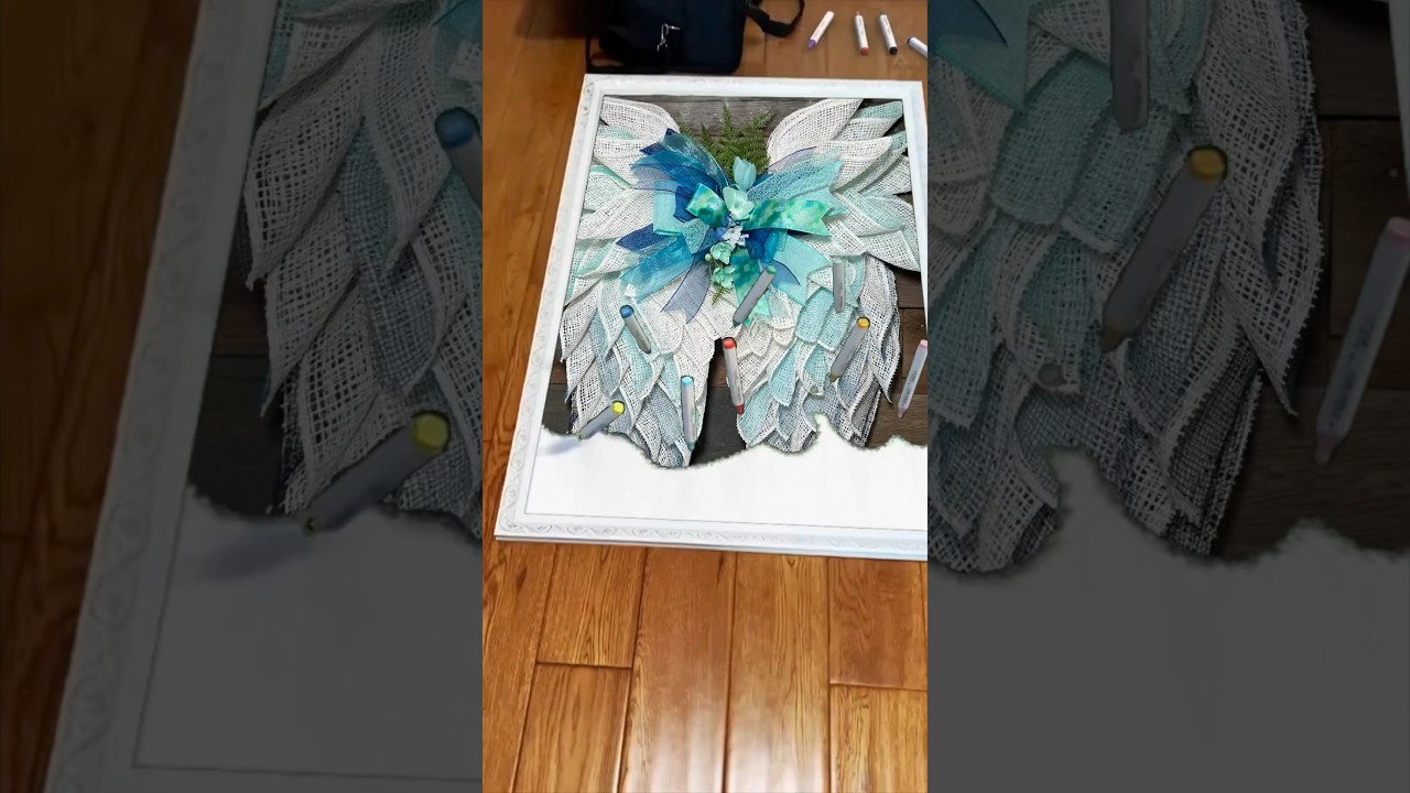 Angel Wings/ Angel Wing Wreath/ Wreath Making Ideas/ Mothers Day DIY/ Mothers Day Gift/ Spring DIY