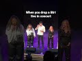 Dropping a MEGA low note LIVE in concert! #bass #harmony #subharmonics #icca #acappella #acapella
