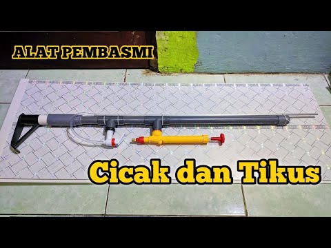 CARA MEMBUAT TEMBAKAN CICAK DAN TIKUS DARI PIPA PARALON