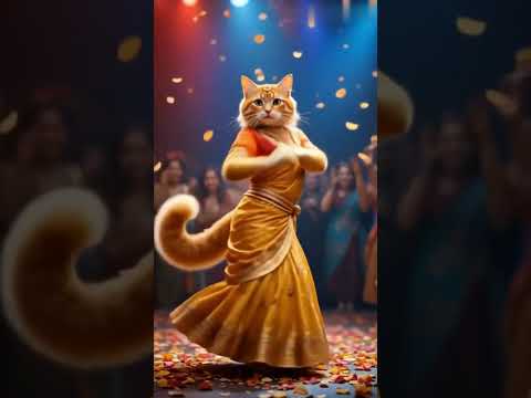 Shaadi Night In Desi Family:Meowdhuri Dixit Steals the Stage 💃🐾#shorts #youtubeshorts #foryou #cat