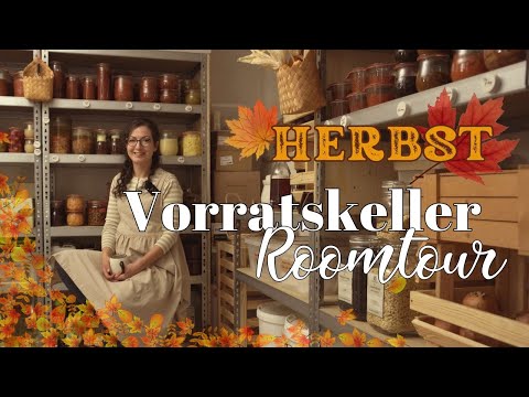 End of Summer Cellar Store Part 1 - Room Tour Storage Cellar for a Family of Five