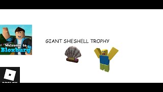 How to get the Giant Seashell Trophy in Bloxburg! (Roblox)