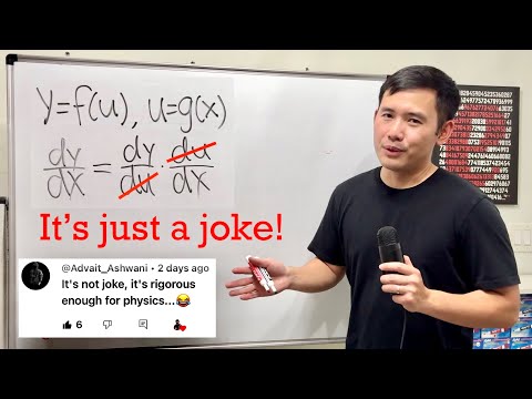 It’s not joke, it’s rigorous enough for physics… 😂