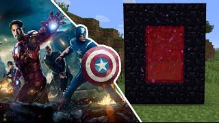 HOW TO MAKE A PORTAL TO THE AVENGERS!! Minecraft
