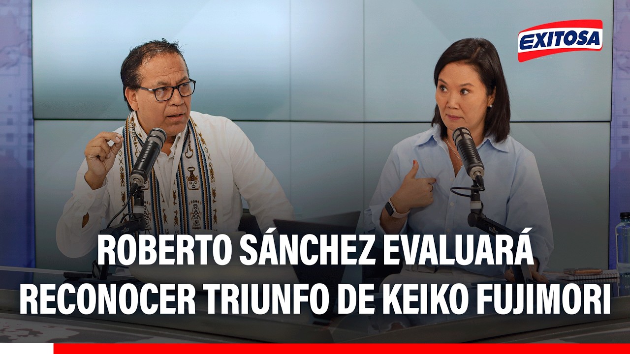 🔴🔵 Roberto Sánchez sobre reconocer triunfo de Keiko Fujimori: “Nosotros lo evaluaremos”