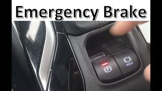 Emergency Brake TOYOTA COROLLA Auto E Brake Set How to 2017 2018 2019 2020 2021 2022 2023 2024