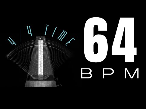 64 BPM - 4/4 Time - 5 Minutes - Metronome - Click