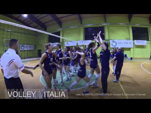 OMIA 88 CISTERNA vs VOLLEY PESARO il finale del match - Promozione in A2