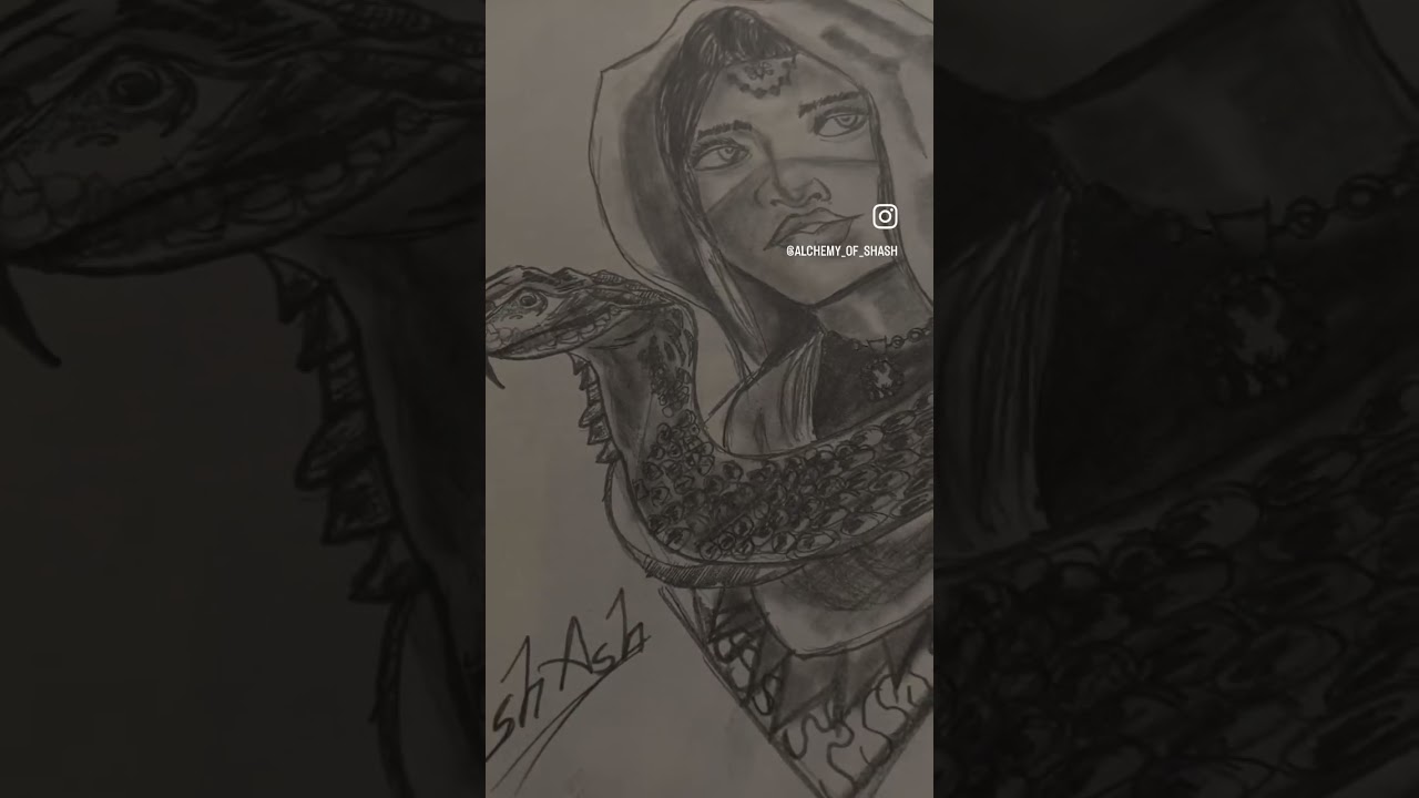 Sketch inspired by Medusa #sketch  #medusa #conceptart