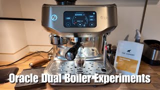 Experimenting Live with the Sage Oracle Dual Boiler - Soup, Single Dosing, Auto Milk Frothing