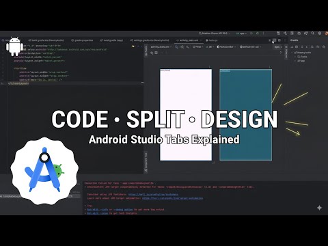 Android Studio Xml Layout Views Code Split And Design Explained