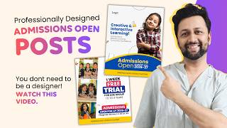Admissions Open Posts For Your Preschool | Free Templates | Design Now