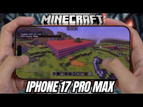 iPhone 17 Pro Max test game MineCraft | Apple A19 Pro