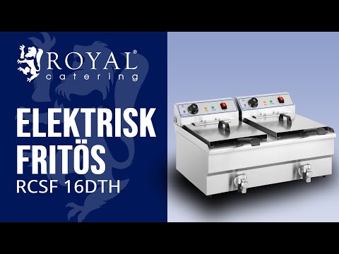 video - Andrahandssortering Elektrisk fritös - 2 x 16 liter - 400 V