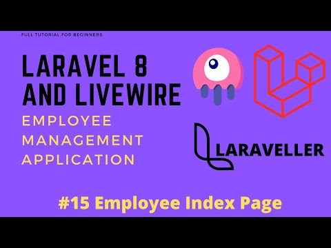 01 Laravel Livewire Tutorial Employees Management Project Setup Application