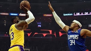 LeBron Returns After Missing 17 Games vs Clippers! 2018-19 NBA Season