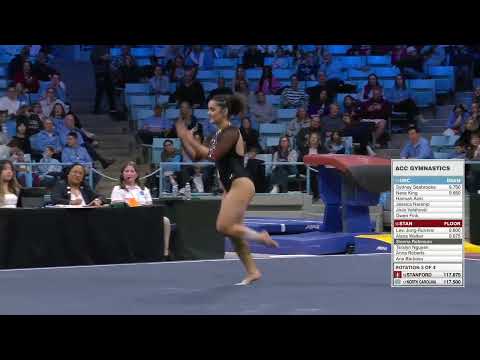 Sienna Robinson 9.875 Floor Stanford vs UNC 1-18-26