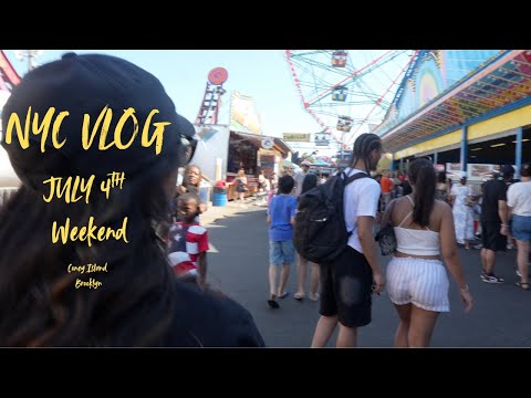 [4K] NEW YORK CITY 4TH OF JULY FIREWORKS  🇺🇸 | CONEY ISLAND, BROOKLYN 🗽