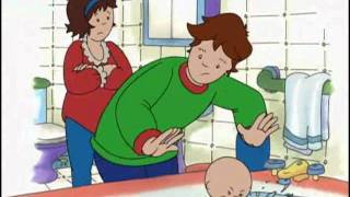 Caillou toma un baño