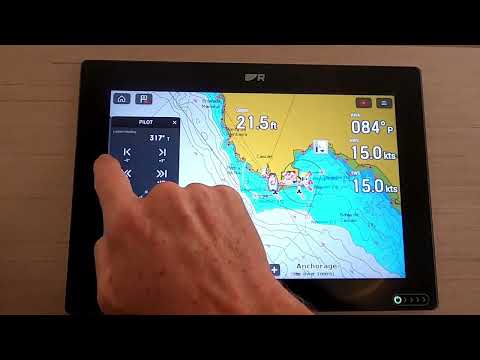 Raymarine Axiom Using Auto Pilot through Chart Plotter