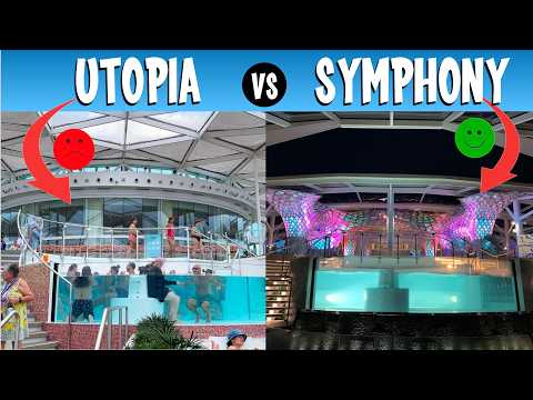 Is Symphony BETTER Than Utopia? Royal Caribbean Oasis Gen. 2 Compared to Oasis Gen. 3 Cruise Ship