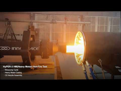 HyPER-3 (30kN) Upper Stage Hybrid Rocket Engine Hot Fire Test│이노스페이스