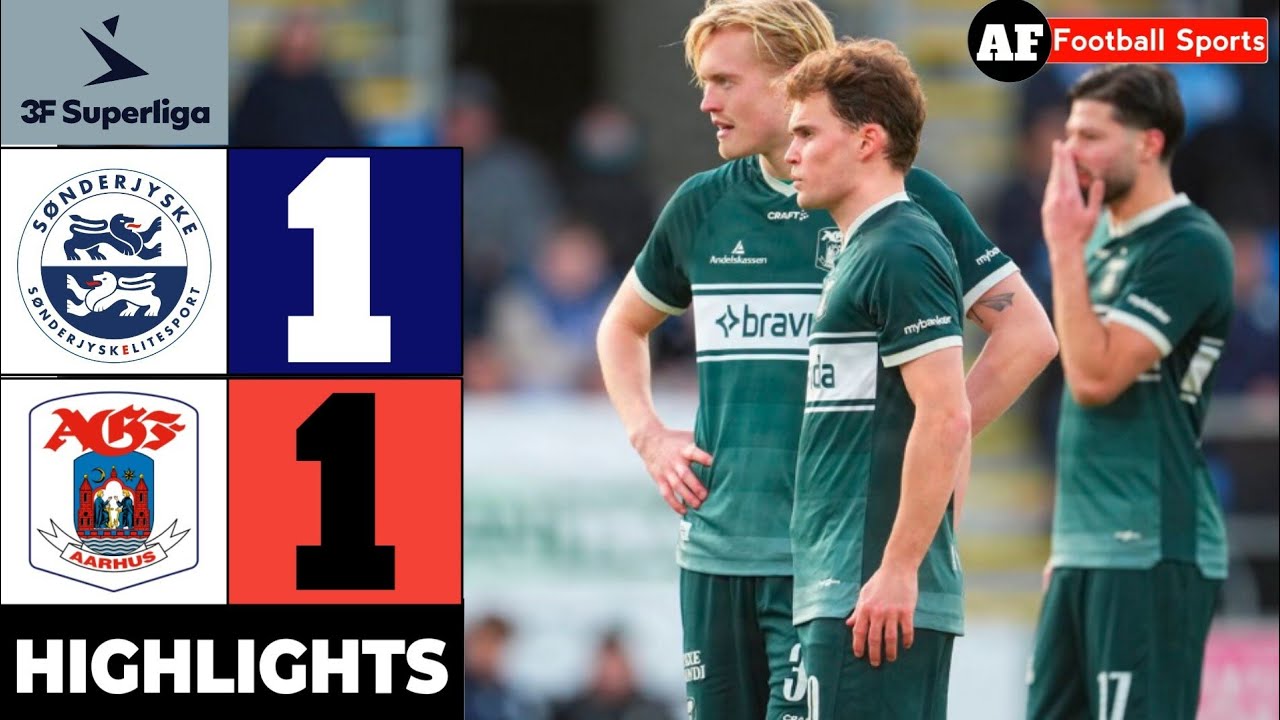 Sønderjyske Fodbold Vs Aarhus AGF 1-1 3F Superliga Highlights | Sønderjyske Aarhus