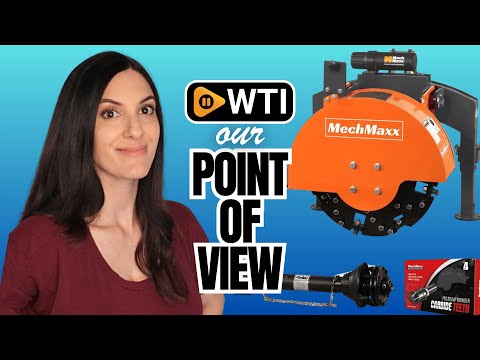 Heavy Duty 3-Point PTO Powered Stump Root Grinder For 15-45HP Tractors With 34 Carbide Teeth - WTI product video review