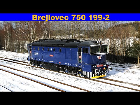 Brejlovec 750 199-2 nově po opravě při jízdách v Podkrkonoší.