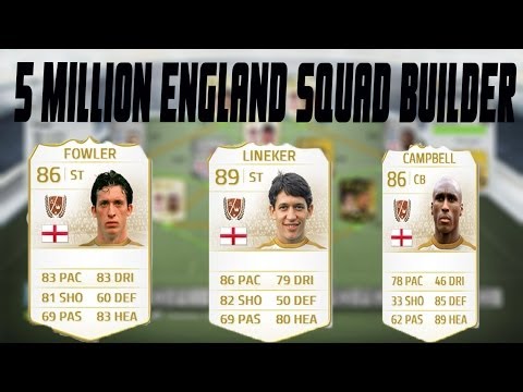 FIFA 14 INSANE ENGLAND SQUAD BUILDER 5MILLION COINS 5 LEGENDS PLUS GAMEPLAY CRAZY