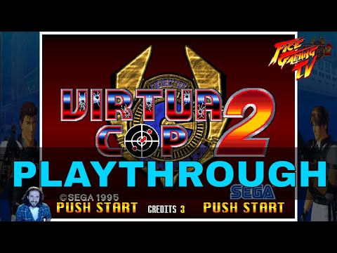 Virtua Cop 2 Arcade Playthrough | Awesome Intro and OST | Dreamcast | Sega Saturn | Gameplay | Retro