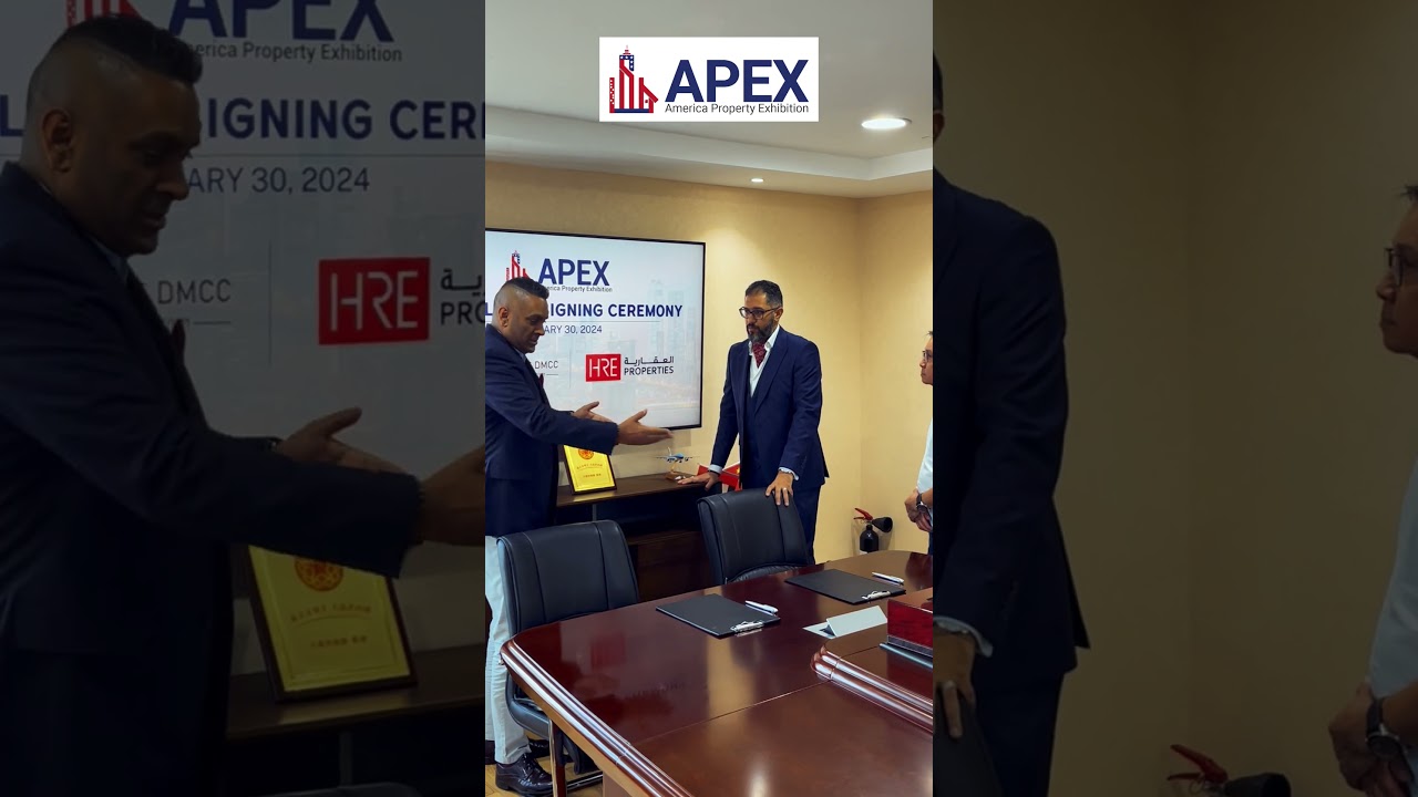 Official MOU Signing with HRE Properties for APEX USA 2024