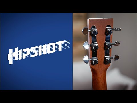 Immagine Hipshot 3+3 GripLock Open-Gear Locking Guitar Machines 3x3 Tuners w/ UMP - Chrome - 18