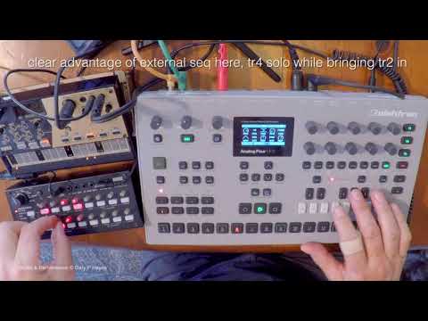 ANALOG 4 TUTORIAL 4 - Basic Grooves '2020 vision'. Elektron Korg Volca Drum SQ1 Track from Scratch
