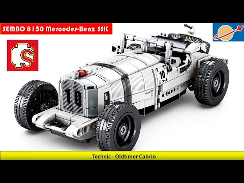 SEMBO 8150 Oldtimer Cabrio Mercedes Benz SSK Pullback